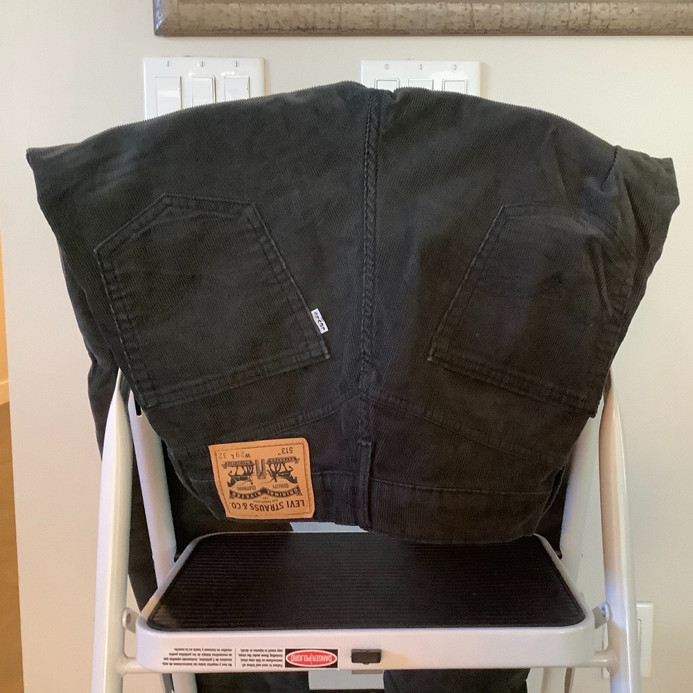 Corduroy Grey Pants Slim Fit LEVI